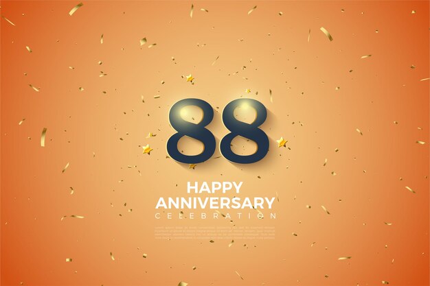 88 aniversario con un número diferente