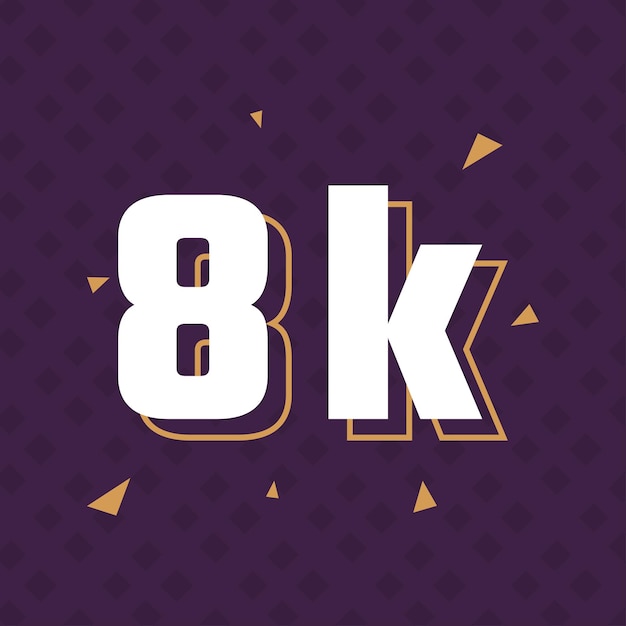 8k seguidores celebración de las redes sociales