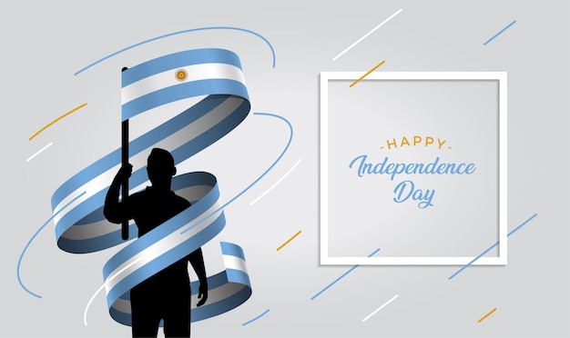 Vector 9 de julio declaracion de independencia de la argentina ilustracion