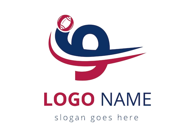 9 Letras con el logotipo de Rugby Sports Concept Logotipo de fútbol combinado con el icono de la pelota de rugby