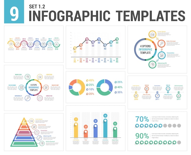 9 plantillas de infografía