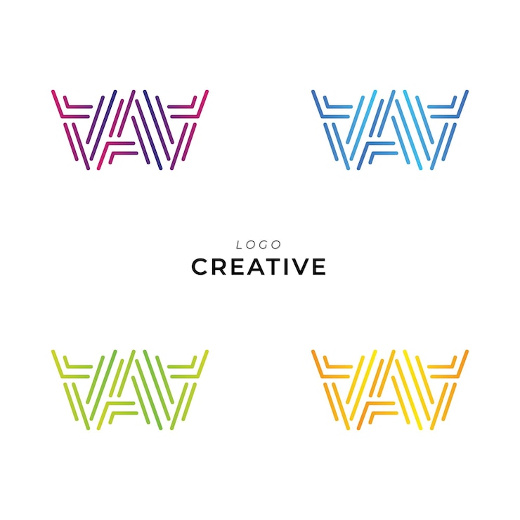 Vector aaa diseño creativo de logotipo branding diseño de logotipo ilustración vectorial diseño moderno diseño de monograma