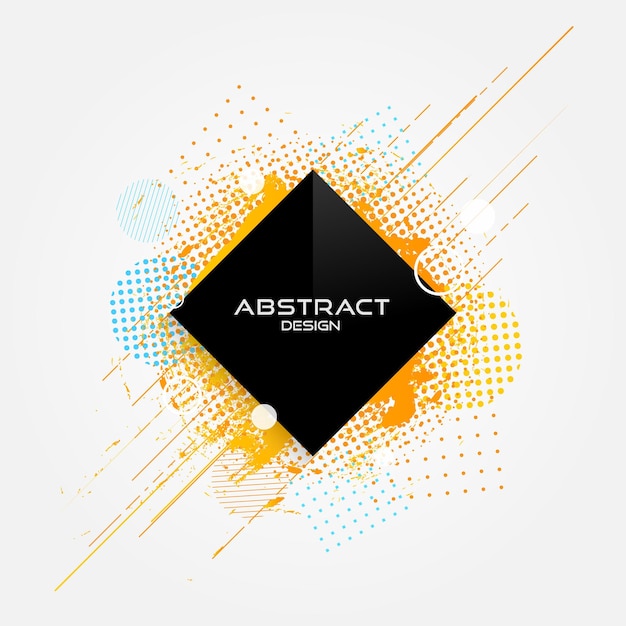 Aabstract borde moderno marco grunge diseño fondo Vector Illustratoin