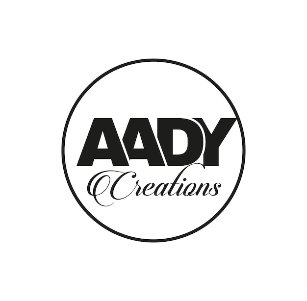 AADY creación tipografía vector icono Aady creación letras