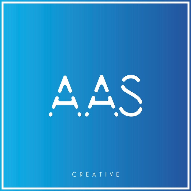 Vector aas creative vector latter diseño de logotipo mínimo logotipo latter ilustración vectorial premium monograma