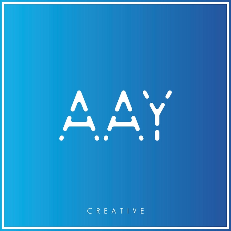 Vector aay creativo vector último diseño de logotipo mínimo último logotipo premium ilustración vector monograma