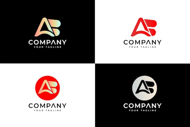 Ab diseño de logotipo abstracto