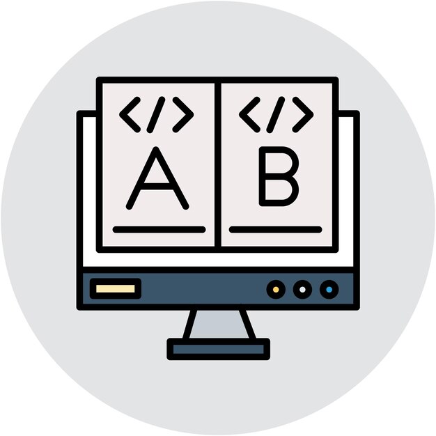 AB Prueba del estilo de la ilustración vectorial