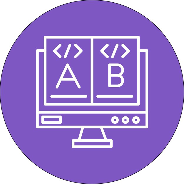 AB Prueba del estilo de la ilustración vectorial