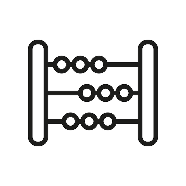 Abacus signo símbolo vector glifo color icono