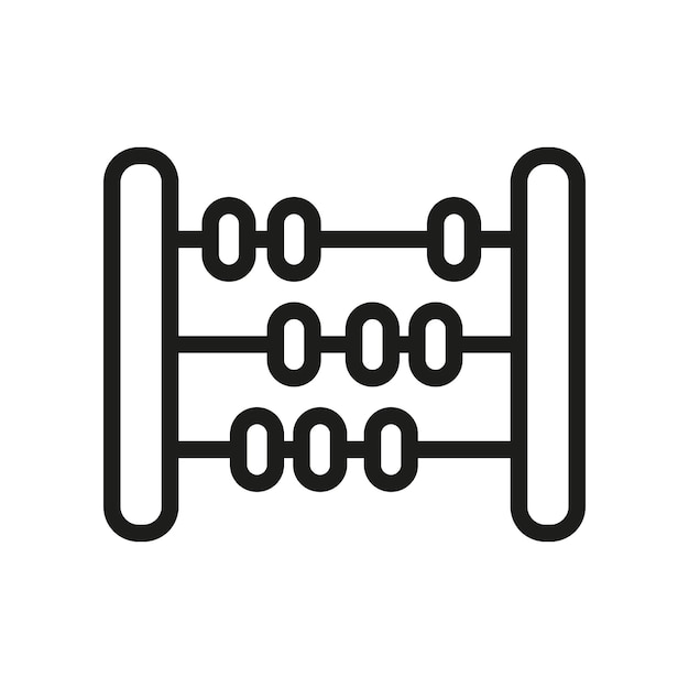 Abacus signo símbolo vector glifo color icono