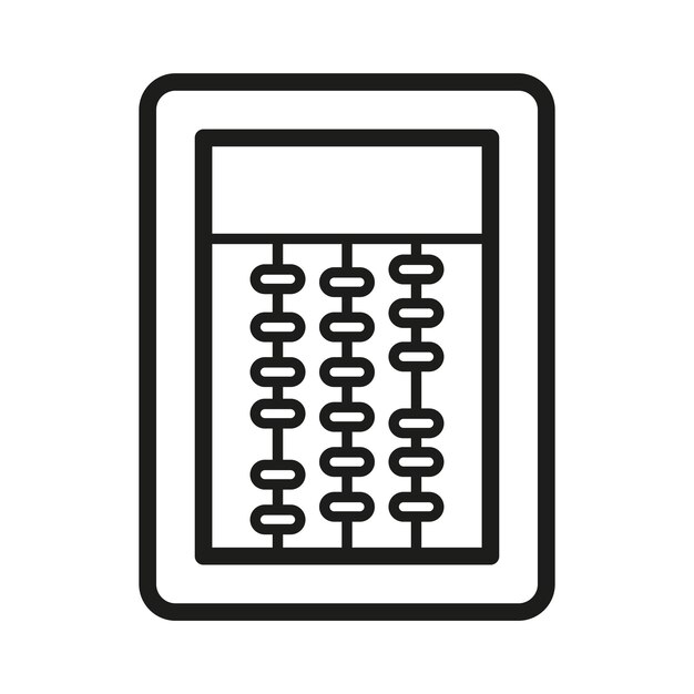Abacus signo símbolo vector glifo color icono