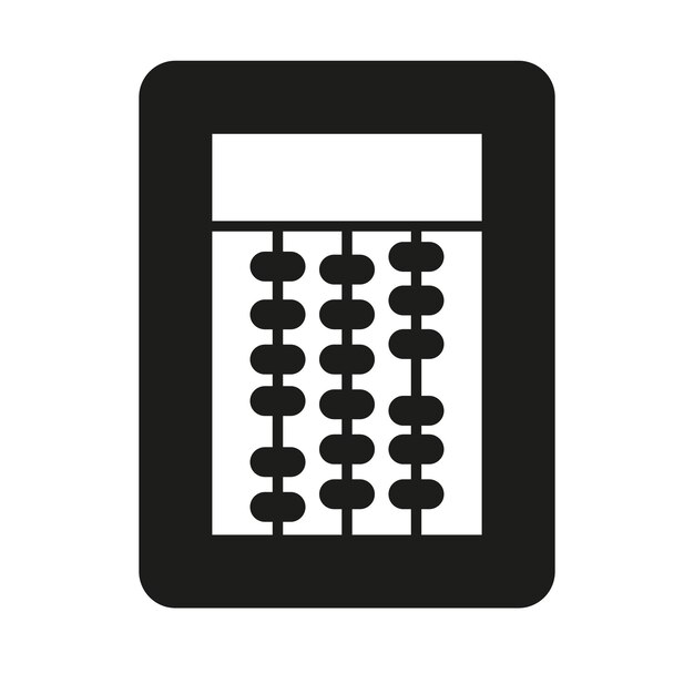 Abacus signo símbolo vector glifo color icono