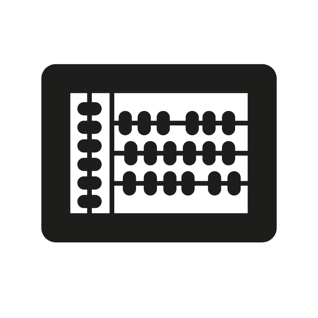 Abacus signo símbolo vector glifo color icono