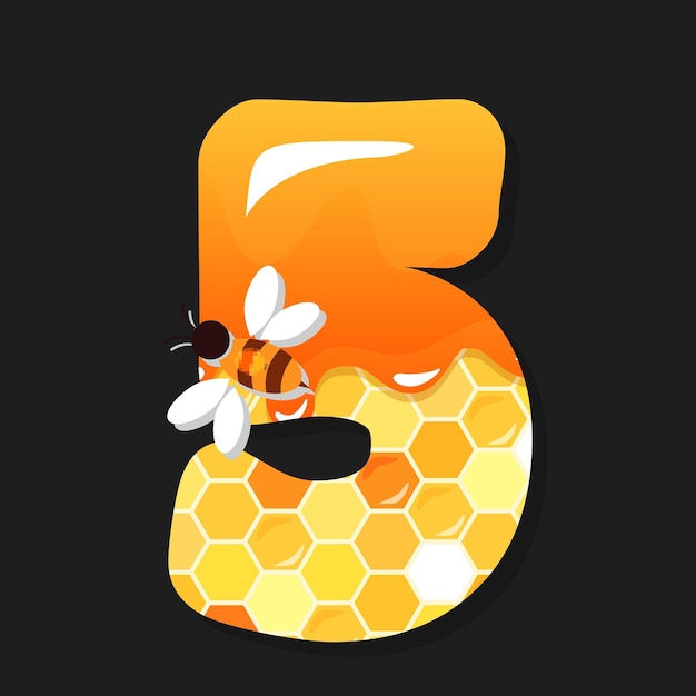 una abeja con una abeja en ella y la letra b