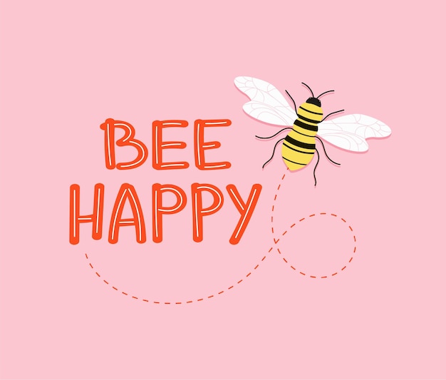 Abeja feliz