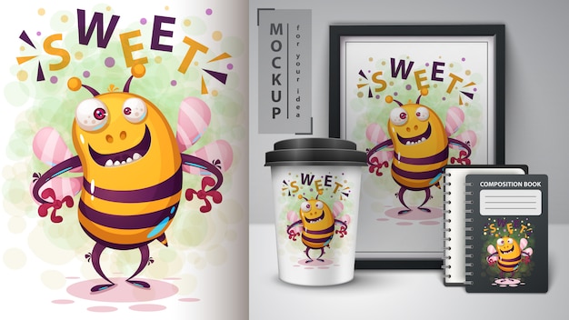 Abeja loca y merchandising