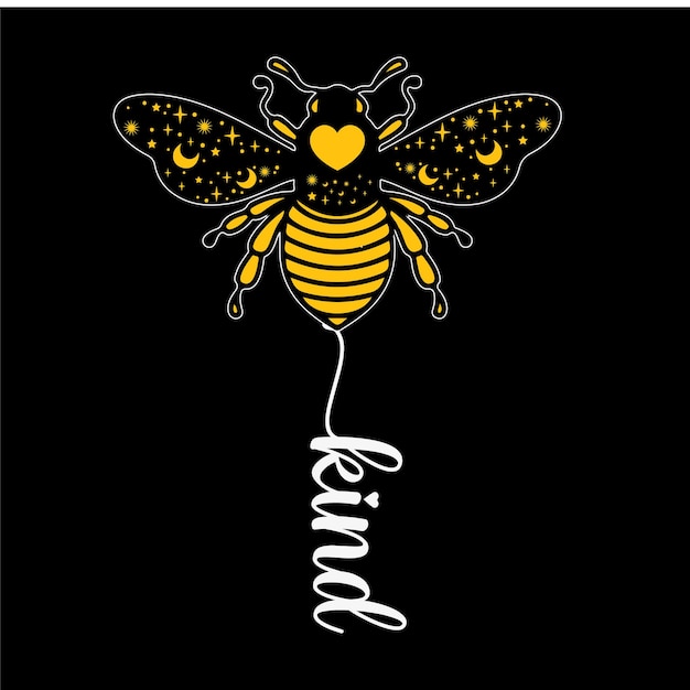 Una abeja con la palabra abeja en ella