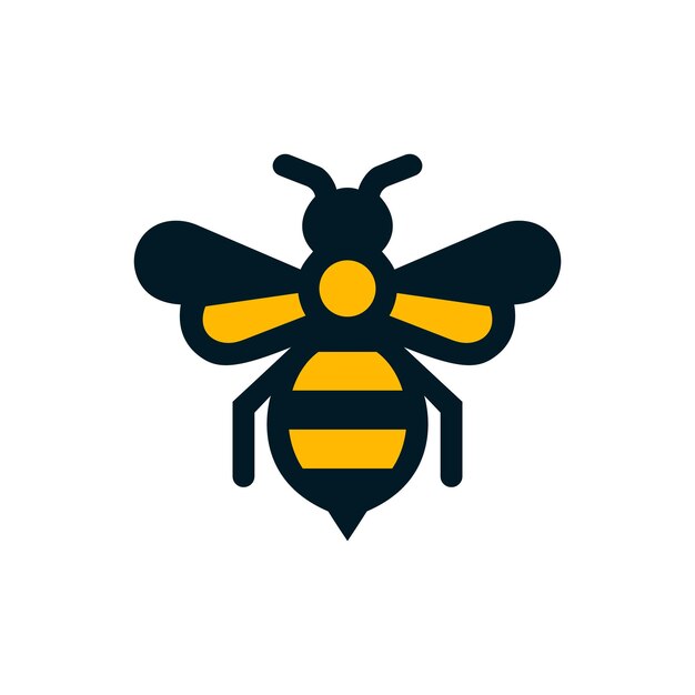 abeja, vector, ilustración