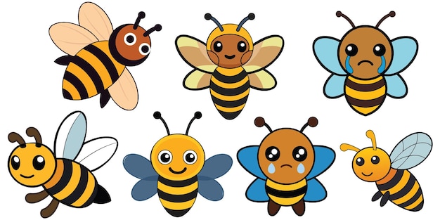 Las abejas africanizadas diseñan el diseño vectorial animal
