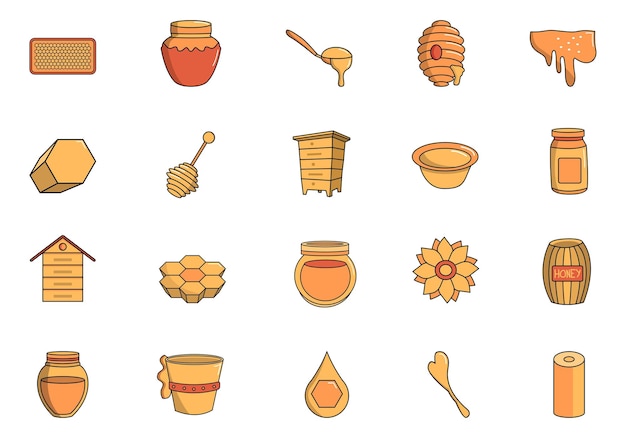 abejas de panal y otros elementos