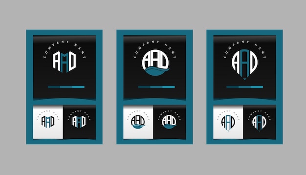 ABO plantilla de icono de vector de diseño de logotipo moderno inicial