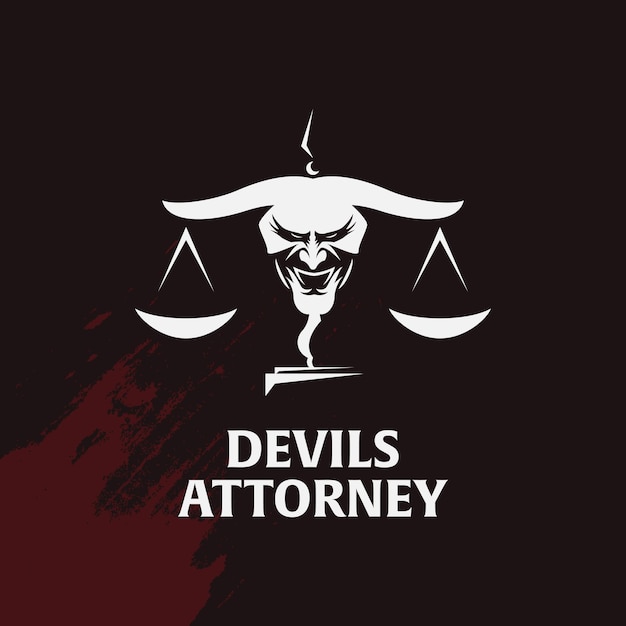 Vector abogado diablo