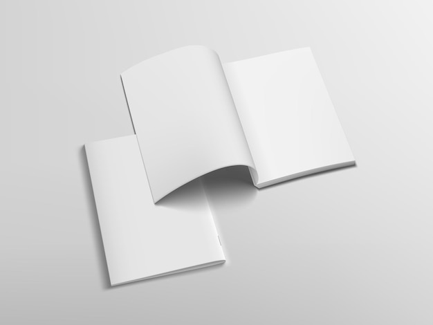 Abre y cierra un catálogo o revista horizontal en 3D