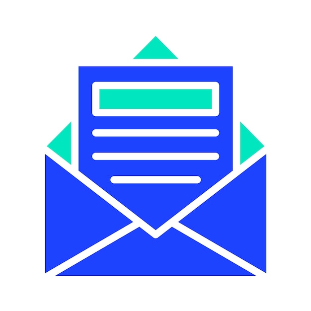 Abre la ilustración de diseño de íconos vectoriales de correo electrónico