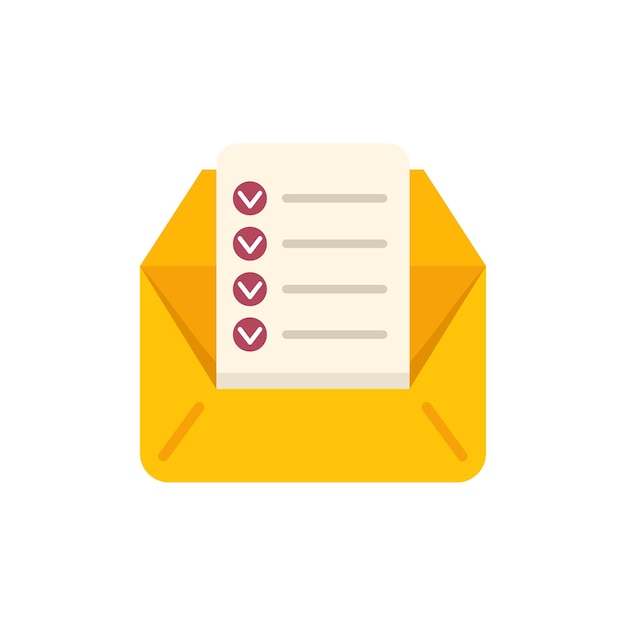 Abre un sobre amarillo con una lista de comprobación para el envío de documentos importantes