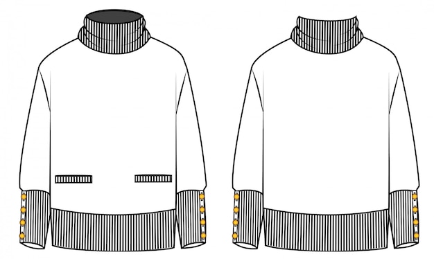 Abrigo de cuello alto