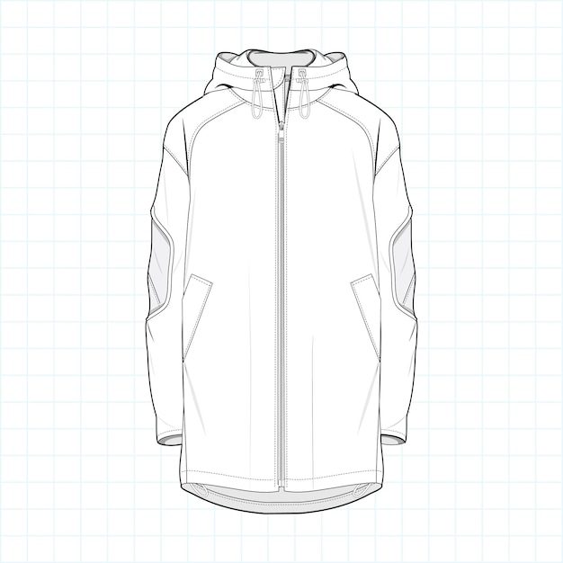 Vector abrigo de invierno sobre abrigo chaqueta ropa exterior