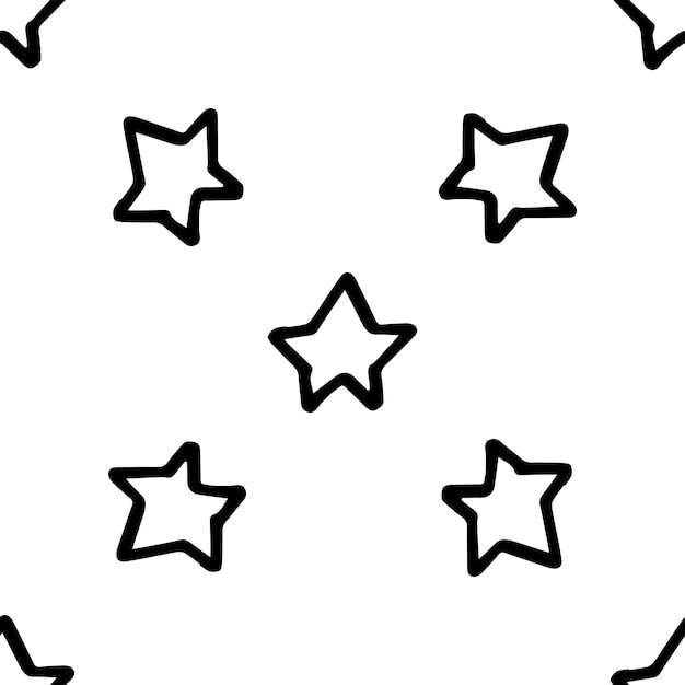 Absctract patrón nórdico trandy con estrellas para decoración interior imprimir carteles greating card bussines banner envoltura en estilo escandinavo moderno en estilo vector Doddle