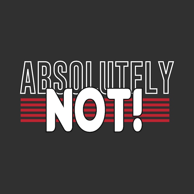 absolutamente no diseño de camisa