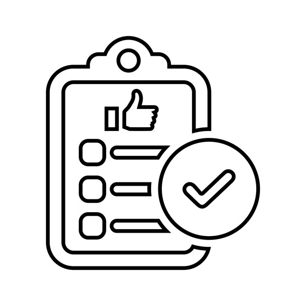 Absolutamente en su totalidad decididamente icono de línea Vector de contorno