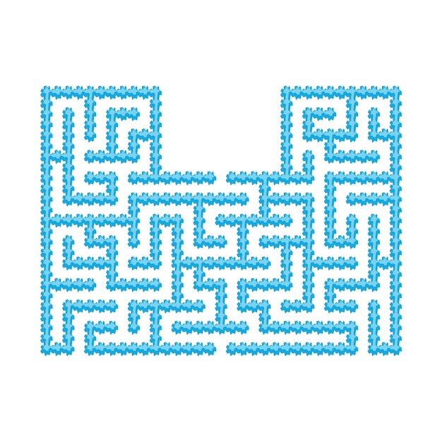 Abstact laberinto. Juego educativo para niños.
