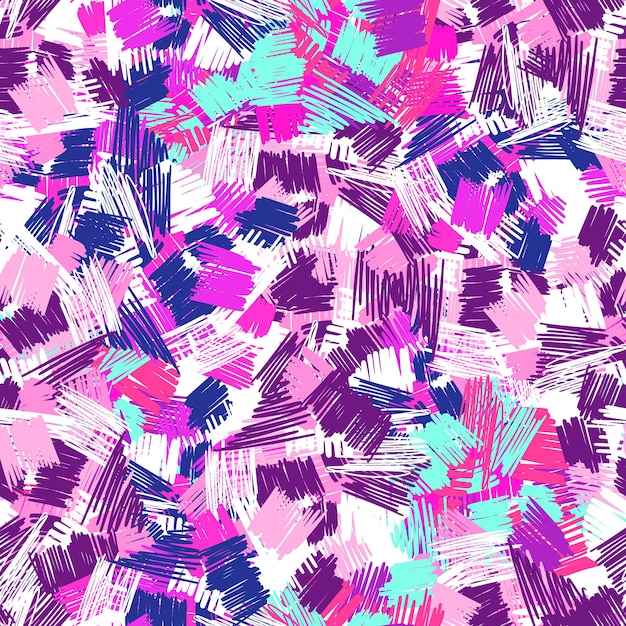 Abstact trazos de pincel de patrones sin fisuras Cross Hatching Urban wallpaper Grunge telón de fondo Diseño para tela textil impresión superficie envoltura cubierta tarjeta de felicitación Ilustración de vector creativo