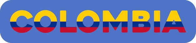 Abstracción de la bandera del país de Colombia. ilustración vectorial