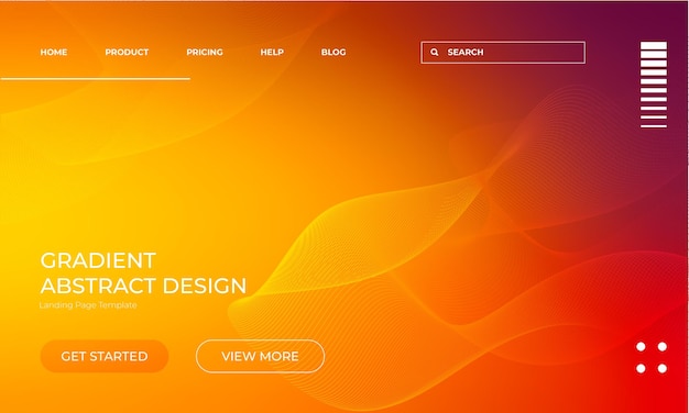 Abstracción de colores vectoriales vívidos para el diseño de páginas de aterrizaje