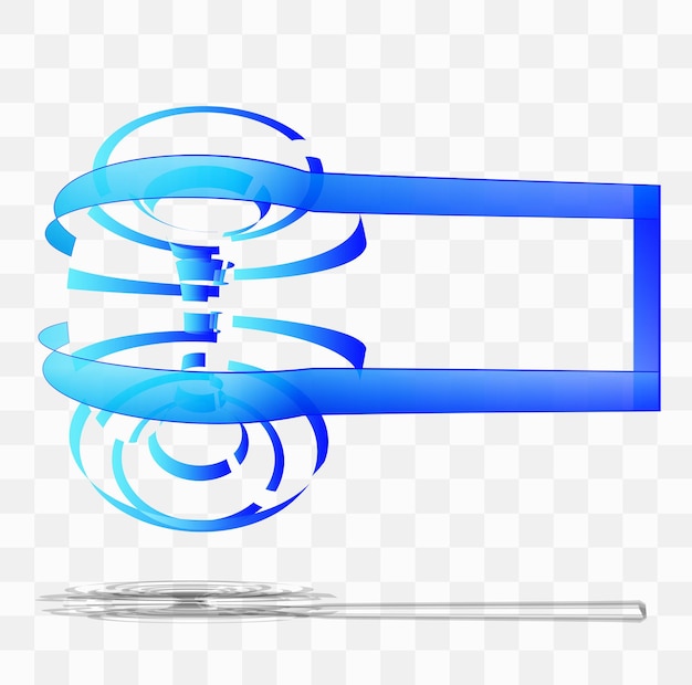 Abstracción vectorial de una figura a partir de líneas de colores sobre un fondo transparente
