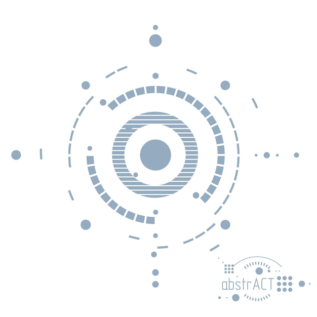 Abstracción vectorial de tecnología de ingeniería mecánica de fondo abstracción cibernética con esquemas industriales innovadores