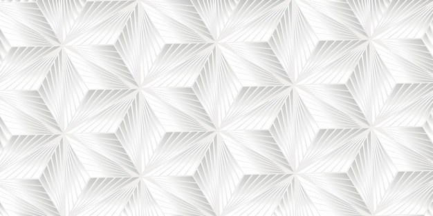 Abstract 3D White Geometric Shape Texture