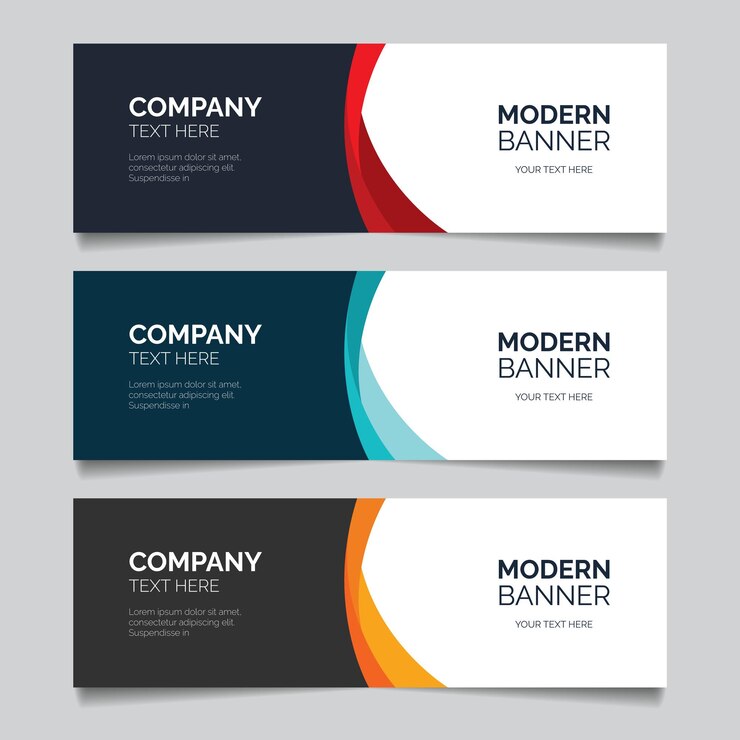 abstract banner Vector moderno para tarjetas y pancartas de necesidades