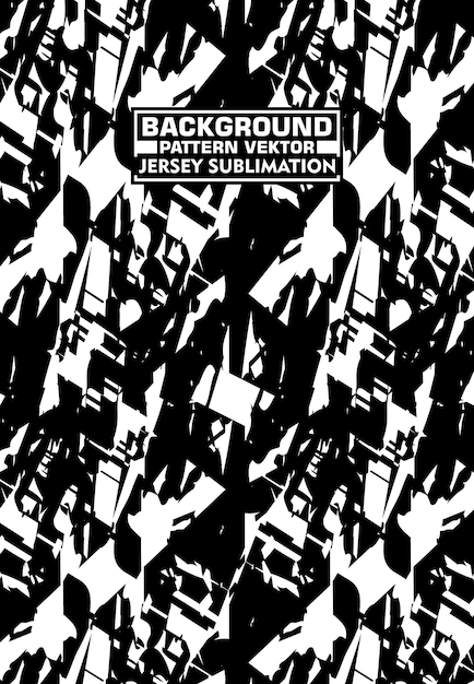 Abstract Black and White Geometric Jersey Sublimation Design