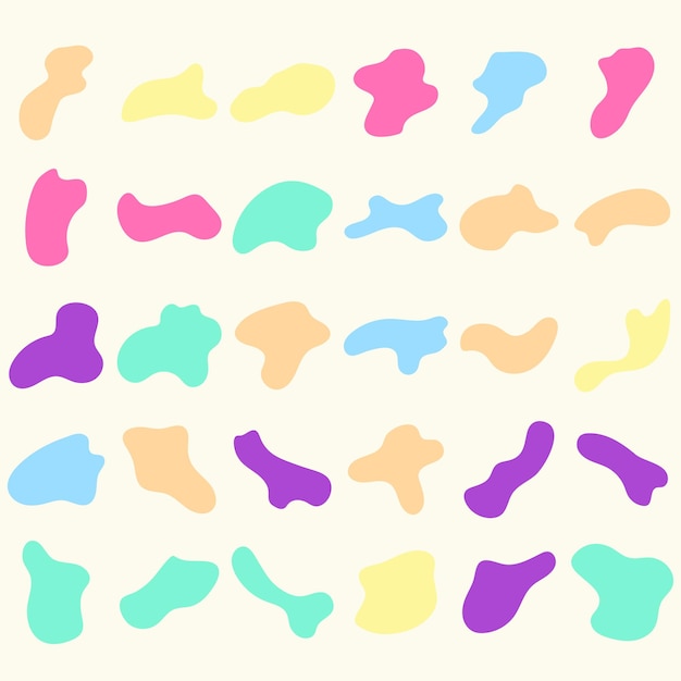 Abstract blob frame set, adecuado para elementos de sitios web y otros.