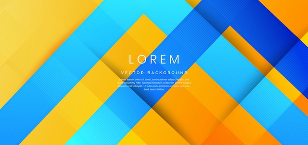 abstract blue and orange geometric diagonal overlay layer background
