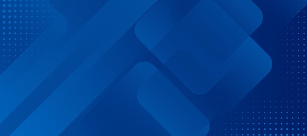 Abstract Blue Geometric Shapes Presentation Template