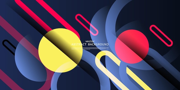 Abstract colorful dynamic background with simple circle design pattern Vector eps10