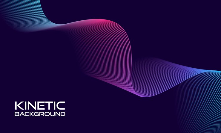 Abstract Colorful Gradient Kinetic Background Concepto de diseño de fondo para el papel tapiz de fondo