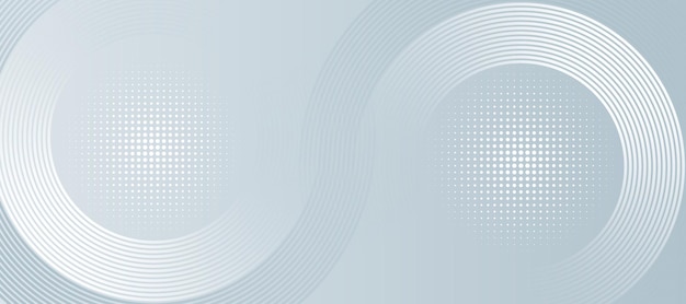 Abstract Composition of Curved Lines and Geometric Forms